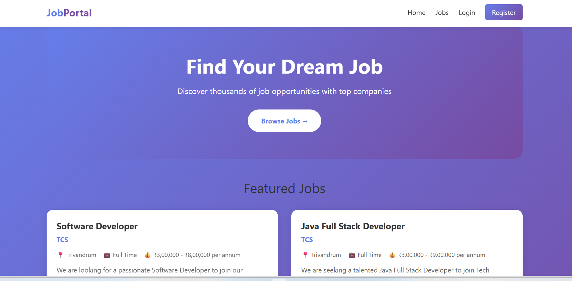 Job Portal Website